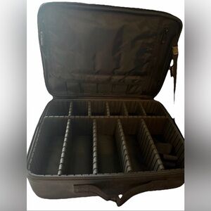 Cosmetic Organizer Carry Storage Case with Removable Dividers